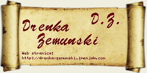 Drenka Zemunski vizit kartica